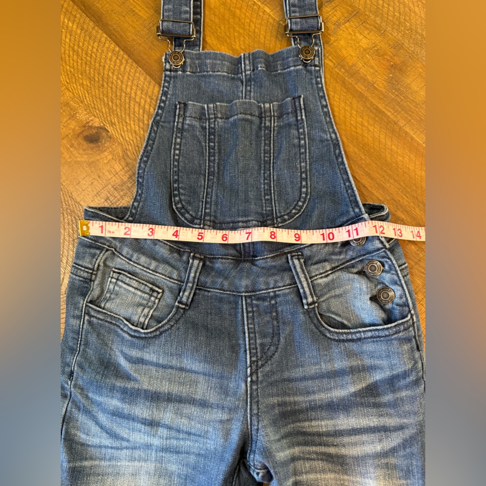 Machine Nouvelle Mode Women’s Denim Crop Y2K Overalls - Picture 5 of 13
